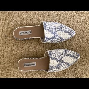 Steve Madden Snake Skin Mules / Flats